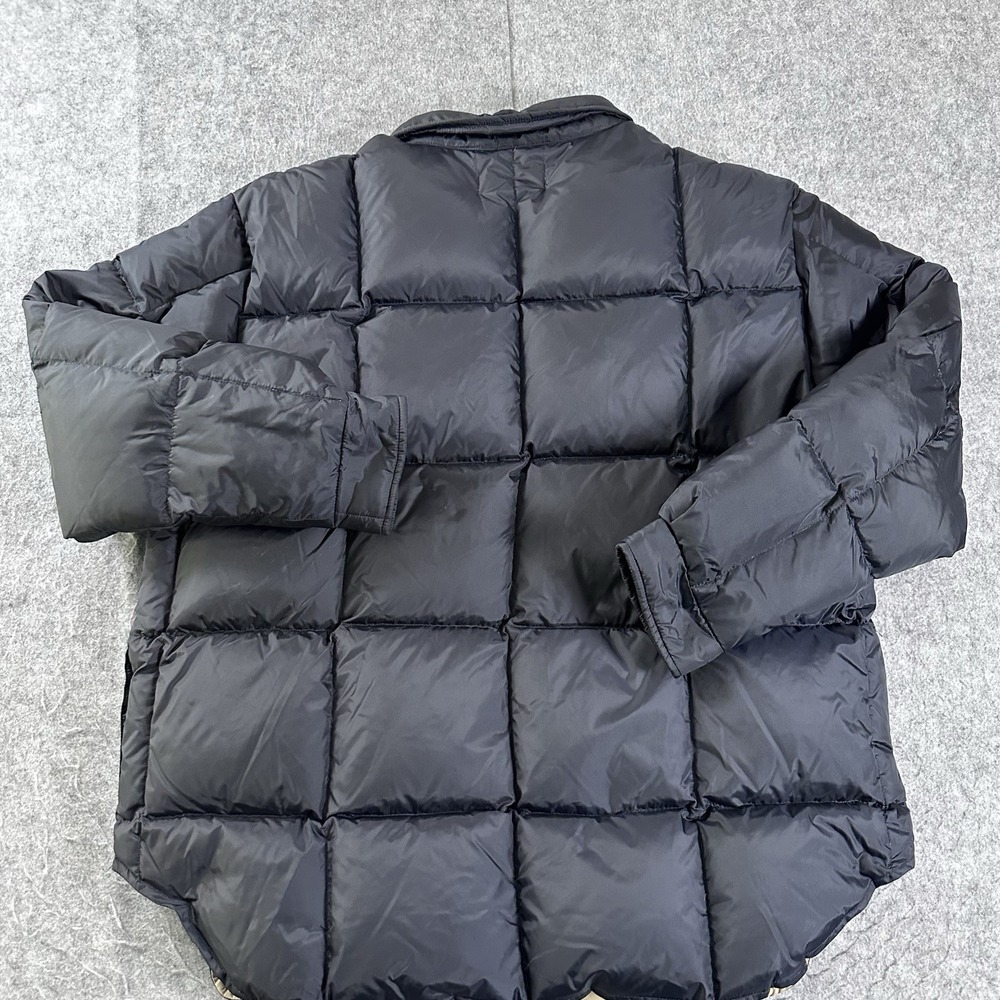 Orvis Goose Down Puffer Jacket XL Snap Outdoor Fishing Hunting Navy Blue Mint - Picture 2 of 13